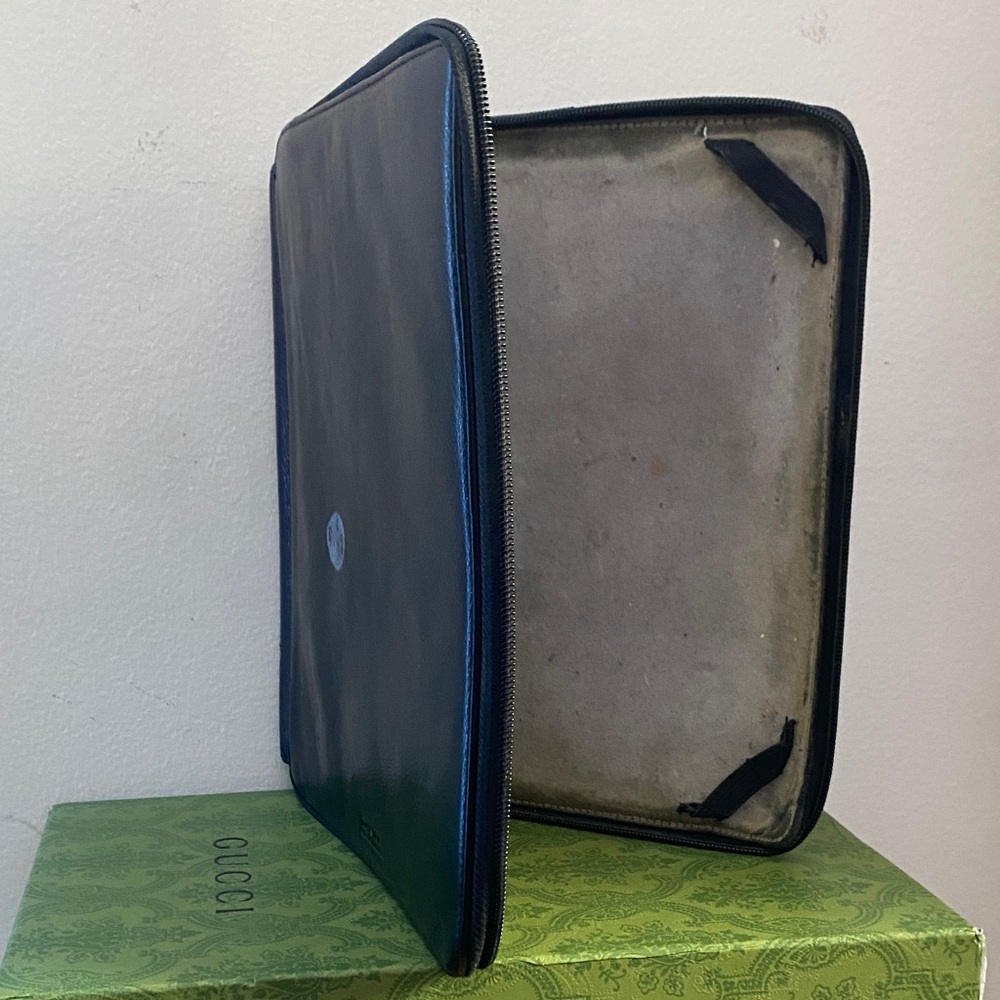 DANIER Black Leather iPad Case